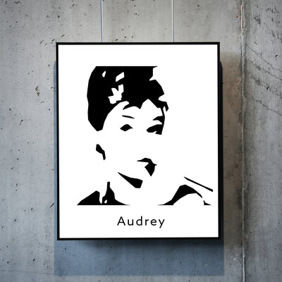 Art print of Audrey Hepburn. Browse our online art prints store or visit our art prints shop in Temple Bar, Dublin.