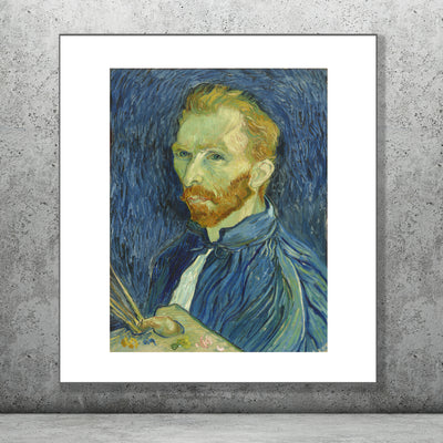 Art print of Self Portrait by Vincent Van Gogh.
